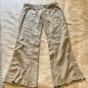 Roxy Beige Wide Leg Pants